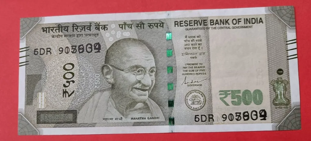 500 Rs Serial Over Print GEM UNC Condition. Ex. Rare Error