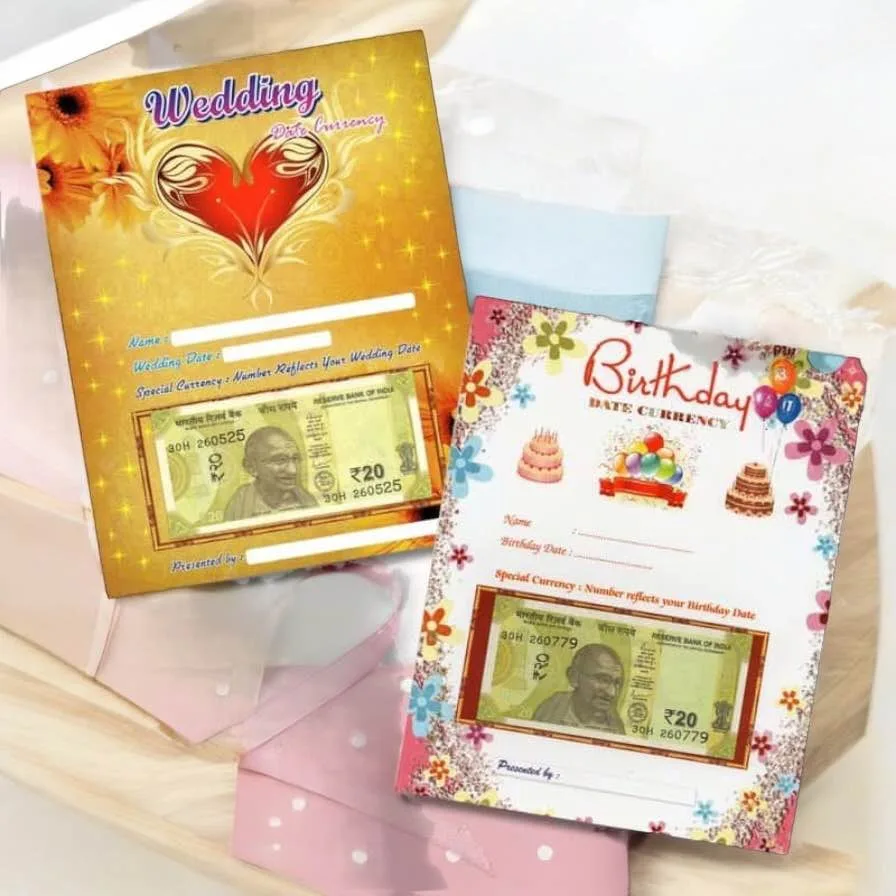 Rs 20 Birthday Note Choose your Date of Birth and it will be Delivered to you