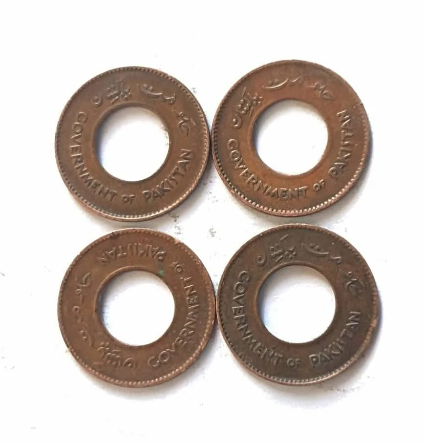 Country - Pakistan Period Dominion of Pakistan 1948 - 1960 Currency Pakistani rupee (pre-decimal) Coin type Circulation coins Denomination 1 pice Year 1948 - 49 4 piece given Same and similar piece available