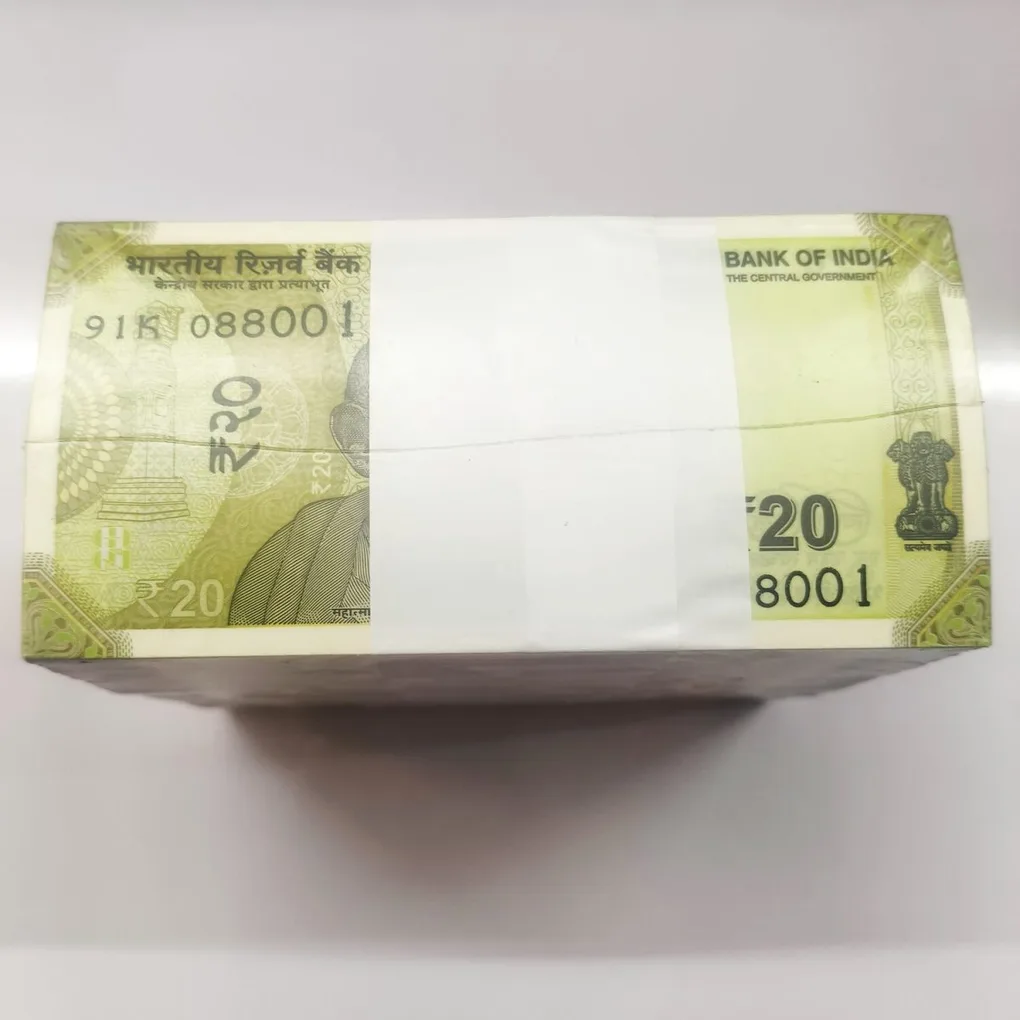 DAM Cheap Sale❤️🤑 Rare 20 Rupee RIM Total 10 Bundle New Fresh 1000 Notes RIB Sealed Packed RIM at Lowest Price Face Value 20,000