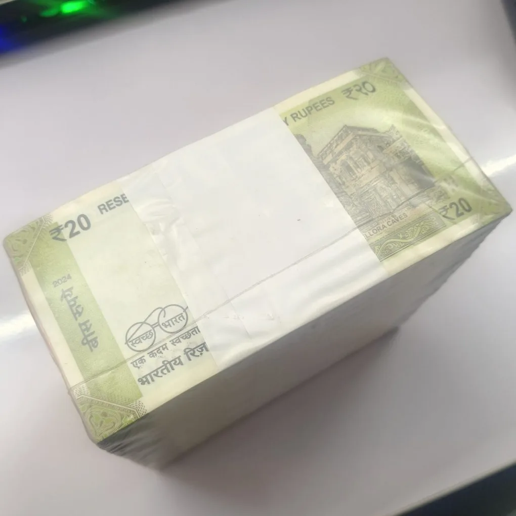 DAM Cheap Sale❤️🤑 Rare 20 Rupee RIM Total 10 Bundle New Fresh 1000 Notes RIB Sealed Packed RIM at Lowest Price Face Value 20,000