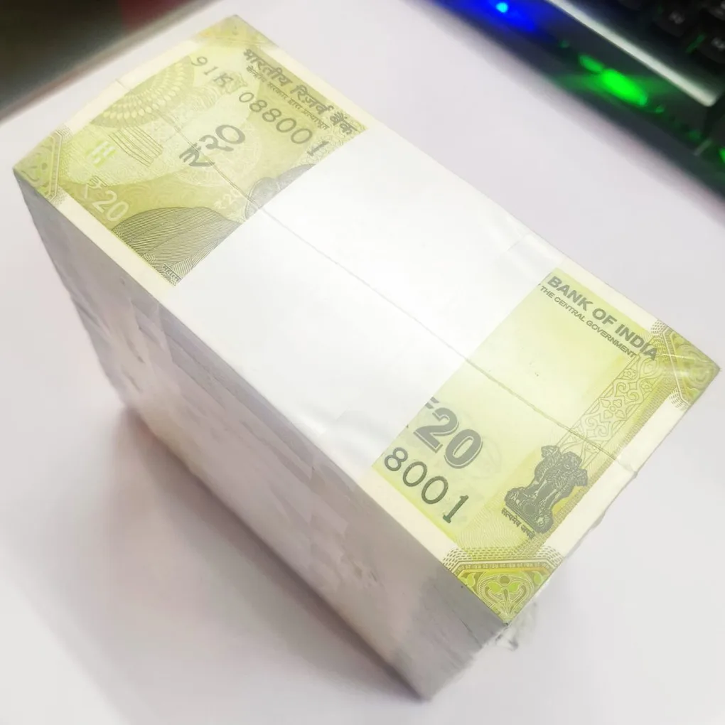 DAM Cheap Sale❤️🤑 Rare 20 Rupee RIM Total 10 Bundle New Fresh 1000 Notes RIB Sealed Packed RIM at Lowest Price Face Value 20,000