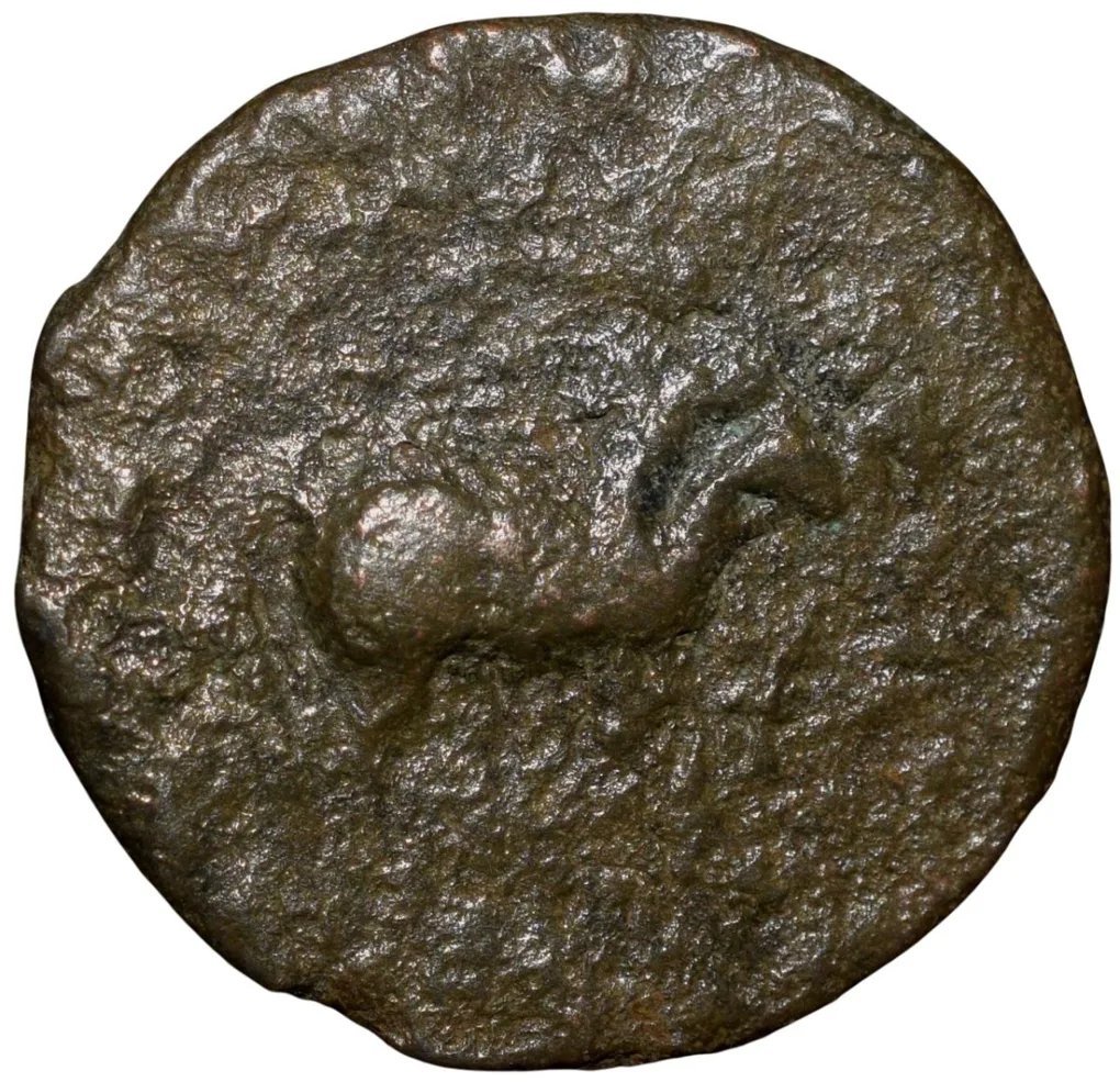 Copper Drachma of Soter Megas(AD 80-100) of Kushana Dynasty