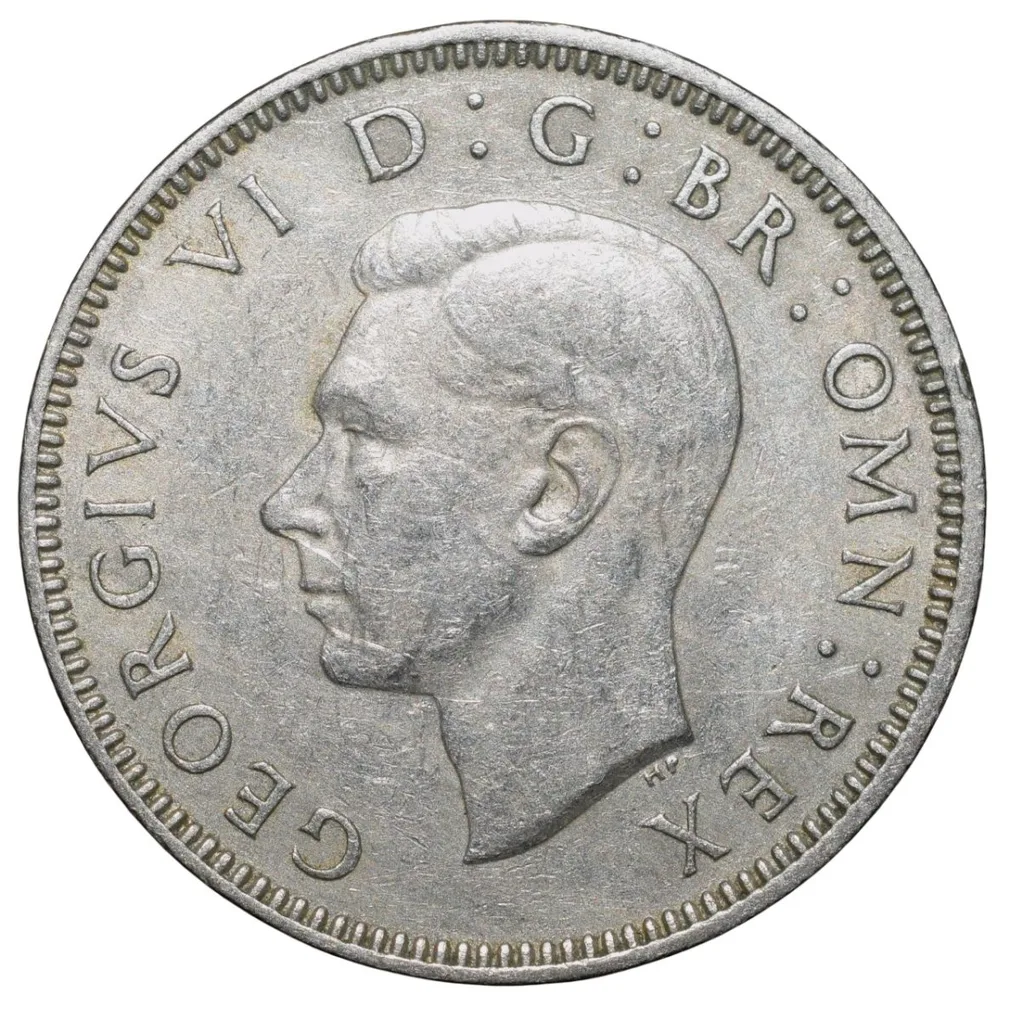 Copper-Nickel Shilling of George VI (AD 1950) of Great Brittain