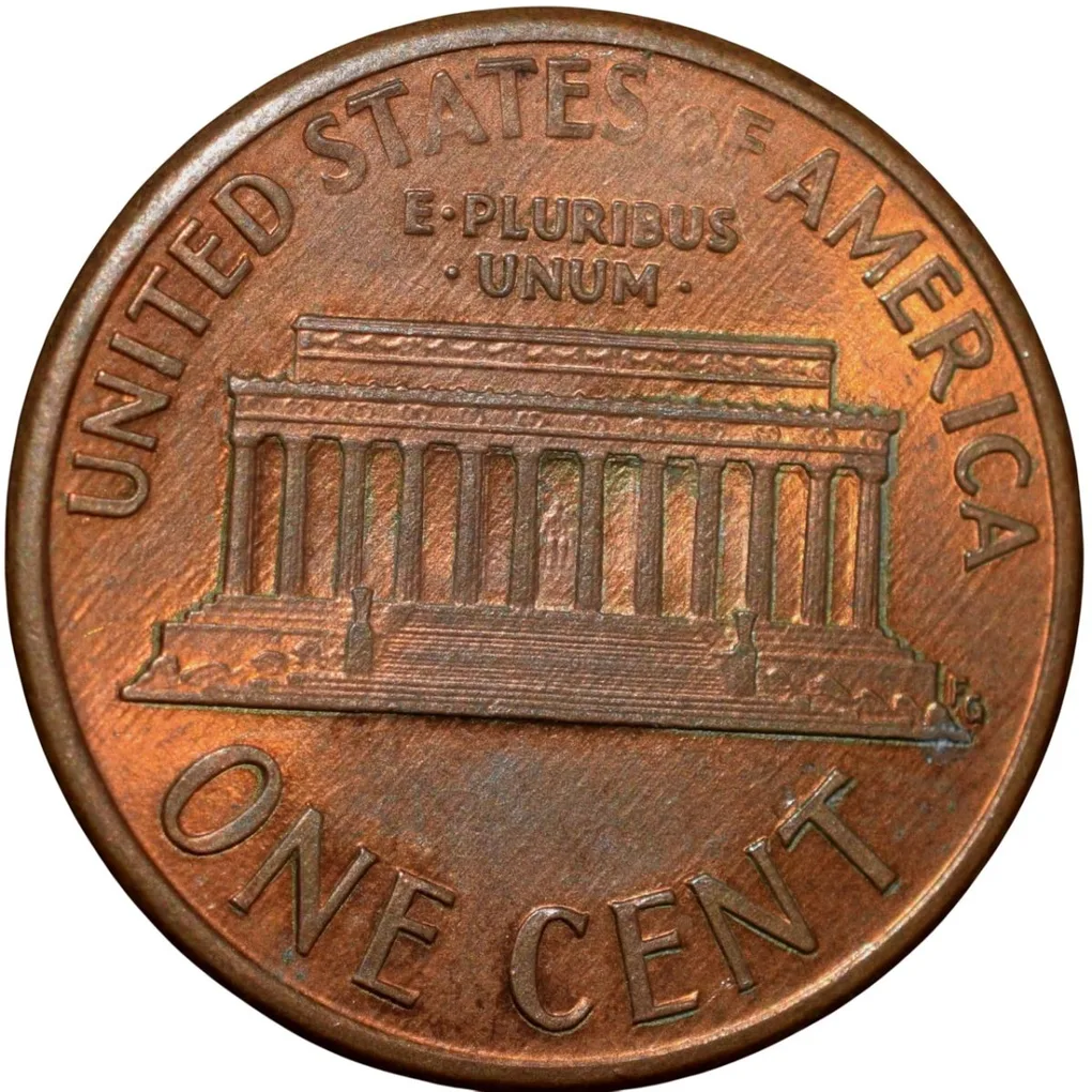 Bronze 1 Cent of USA (AD 1991) with Abraham Lincoln UNC Grade