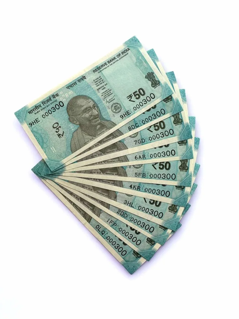 Rs 50 India Banknote Low Serial Same Number 10 Notes 000300 GEM Unc Unique and Rare
