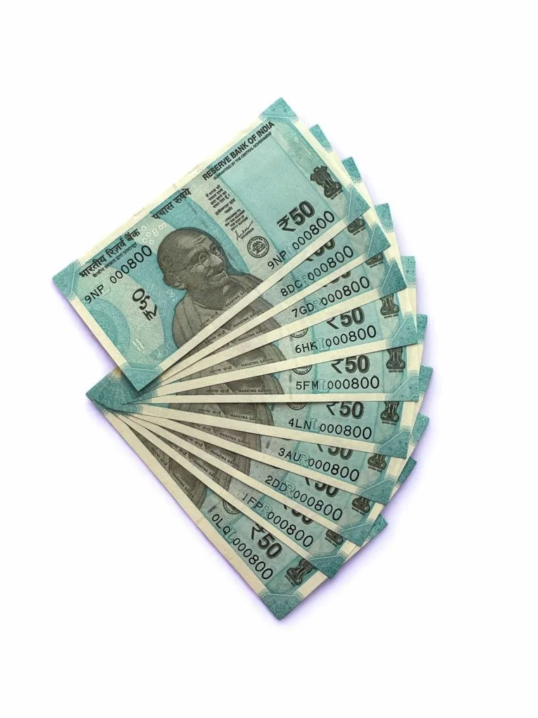 Rs 50 India Banknote Low Serial Same Number 10 Notes 000800 GEM Unc Unique and Rare