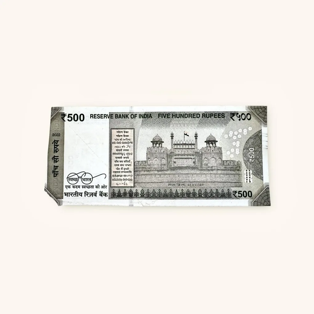 Rs 500 India Banknote Error One Side No Number Error Very Unique and Rare
