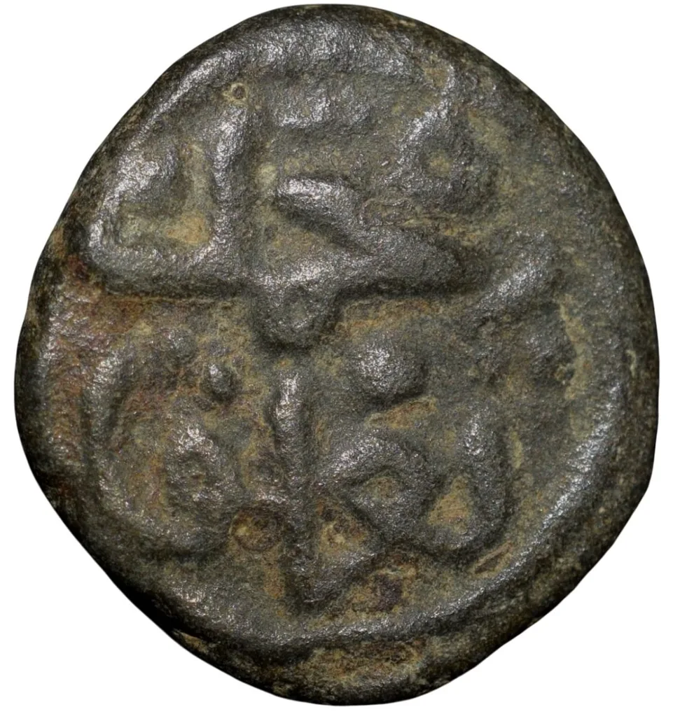 Copper 8-Gani of Muhmmad Bin Tughluq(AD 1325-1351) of Delhi Sultanate D421