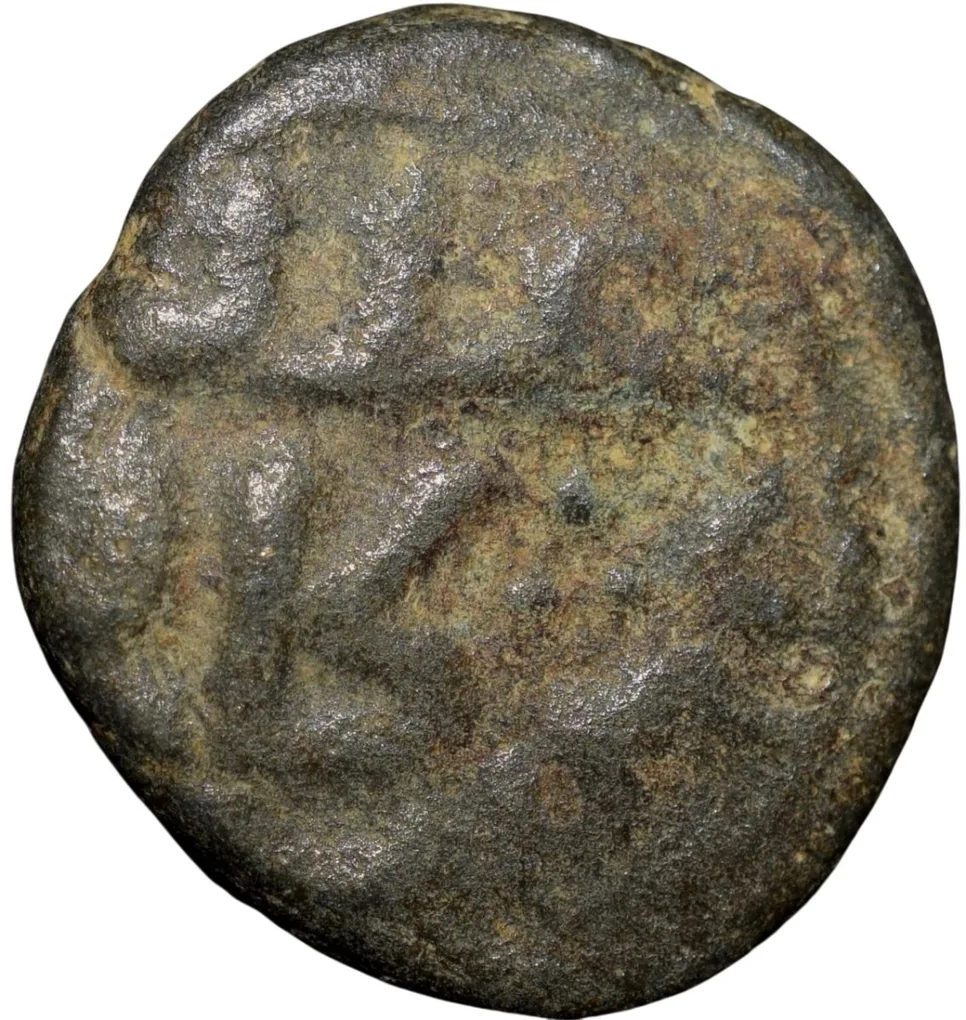 Copper 8-Gani of Muhmmad Bin Tughluq(AD 1325-1351) of Delhi Sultanate D421