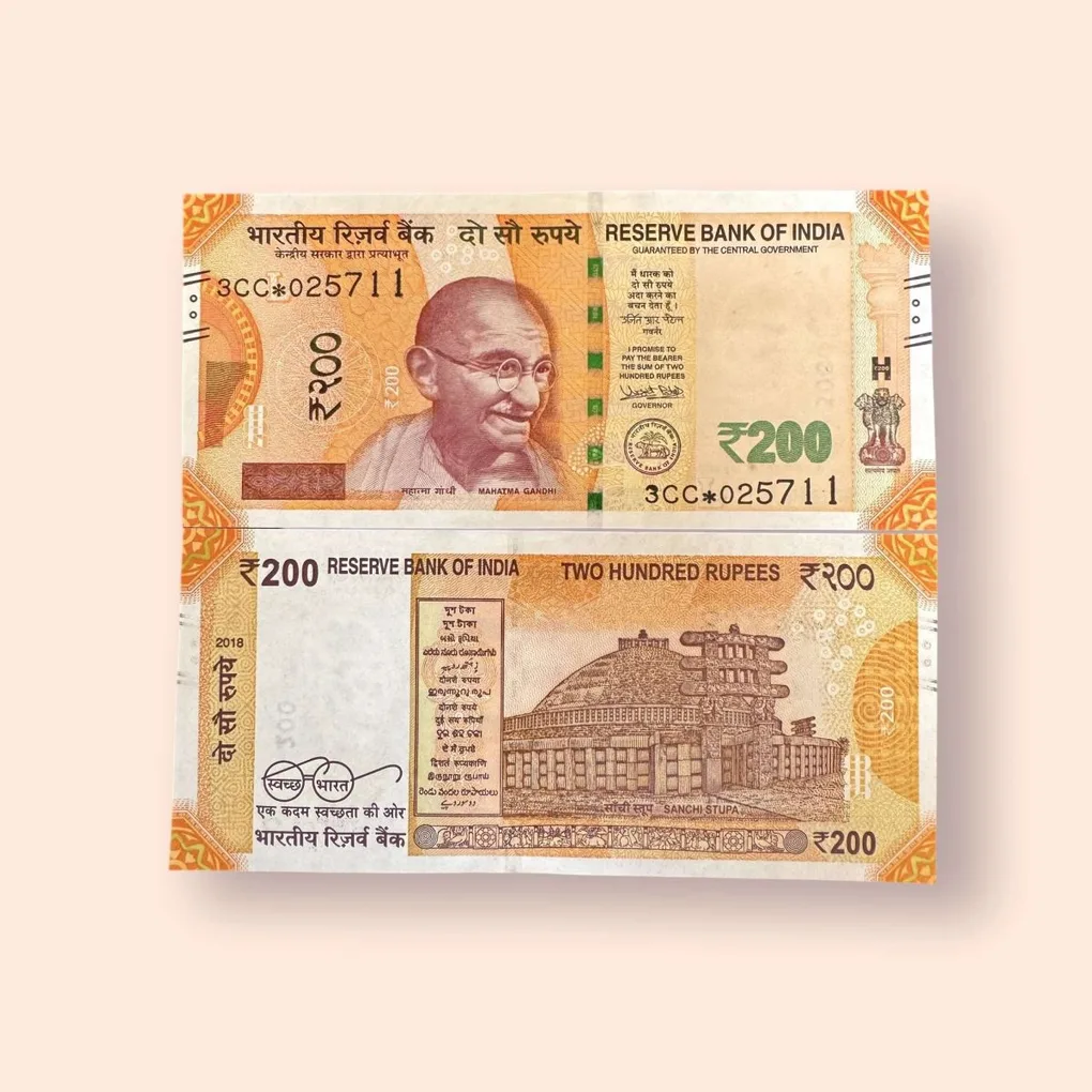 HS 13 Rs 200 India Banknote Star Replacement Issue 3CC Inset L 2018 Limited Issue