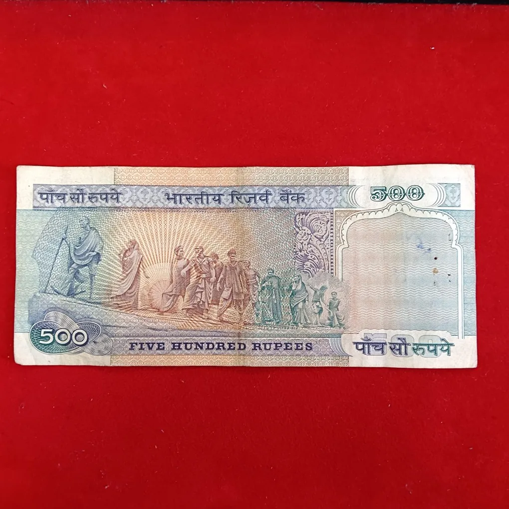 500 Rs Old Issue Dandi Note Governor C.Rangrajan Same Note Given 726949