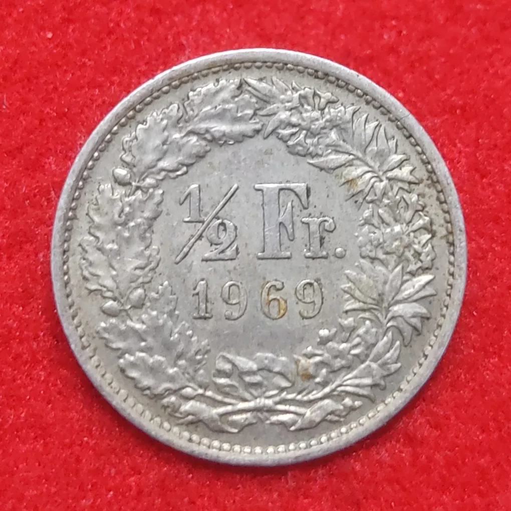 Half Helvetia Switzerland Coin