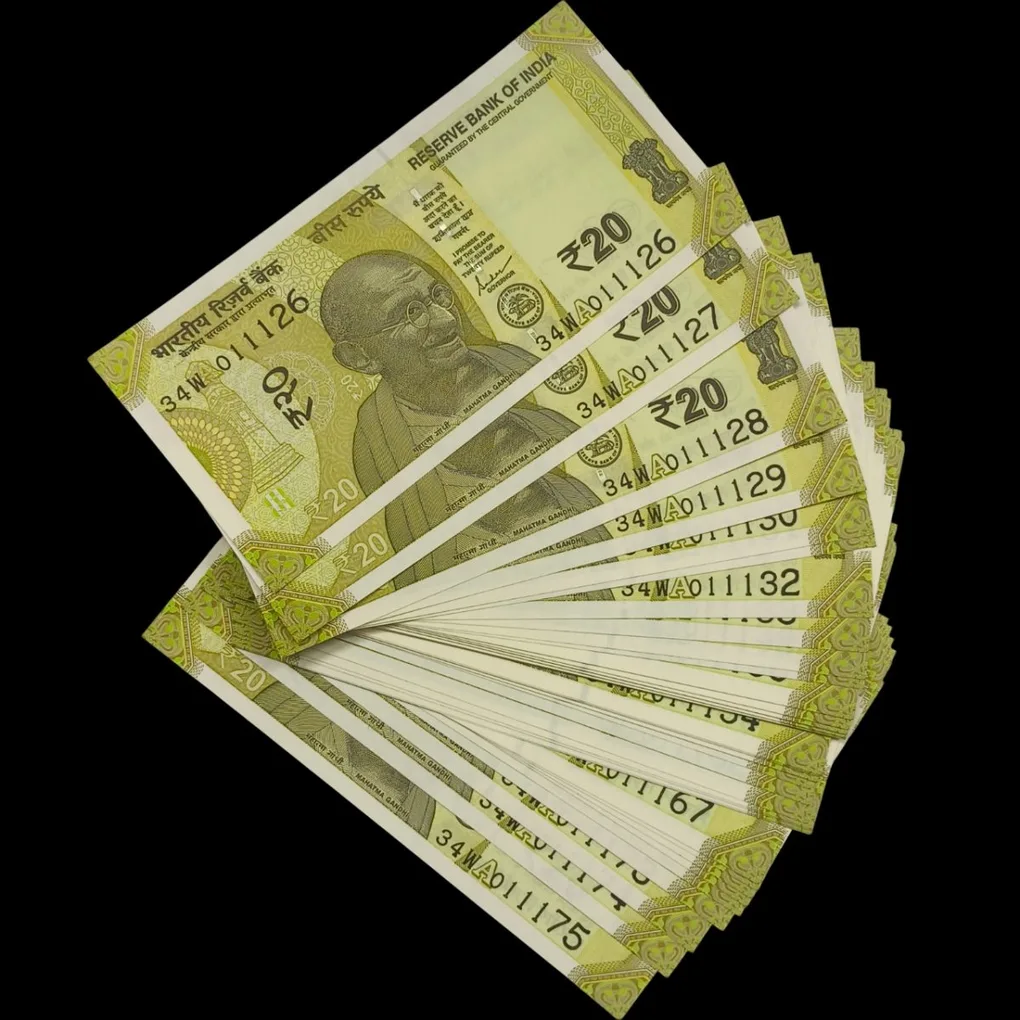 Extremely Rare 20 Rupee 50 Birthday Notes Collection 011126 to 011175 Same Set Given GEM UNC Notes
