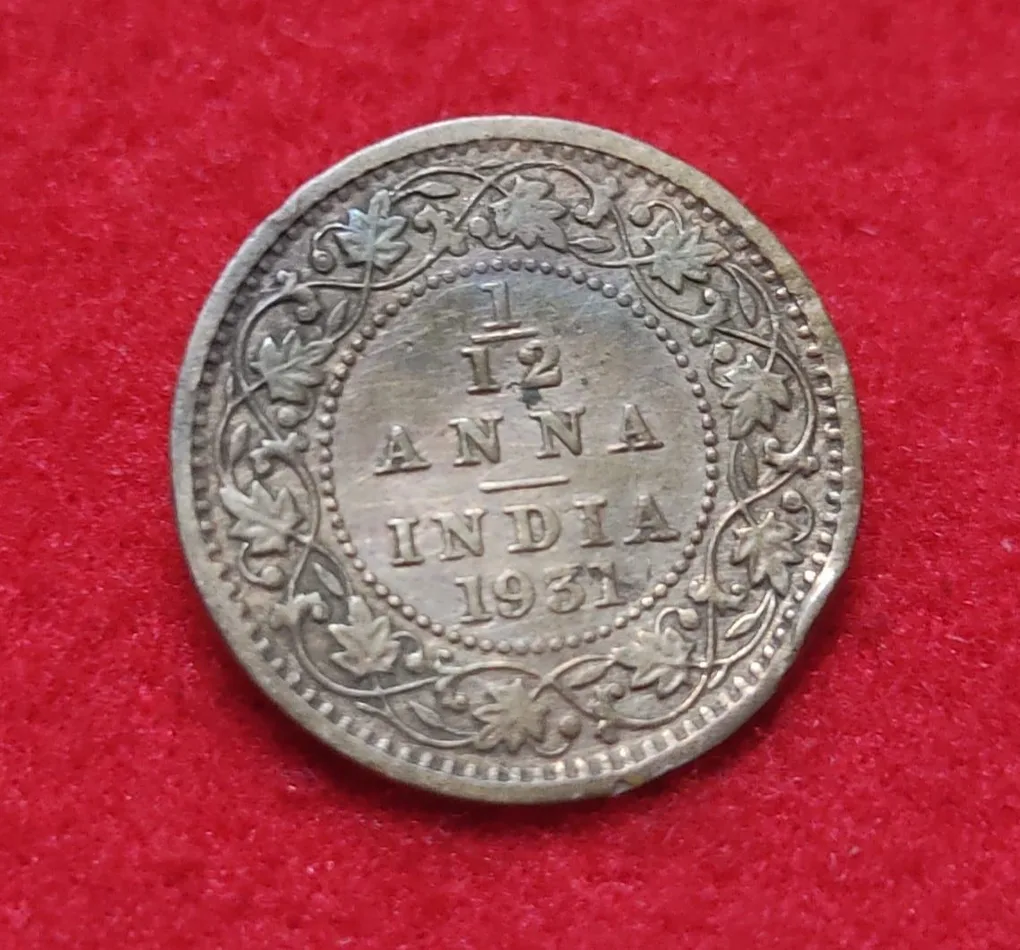 British India 1/12 Anna George V 1931
