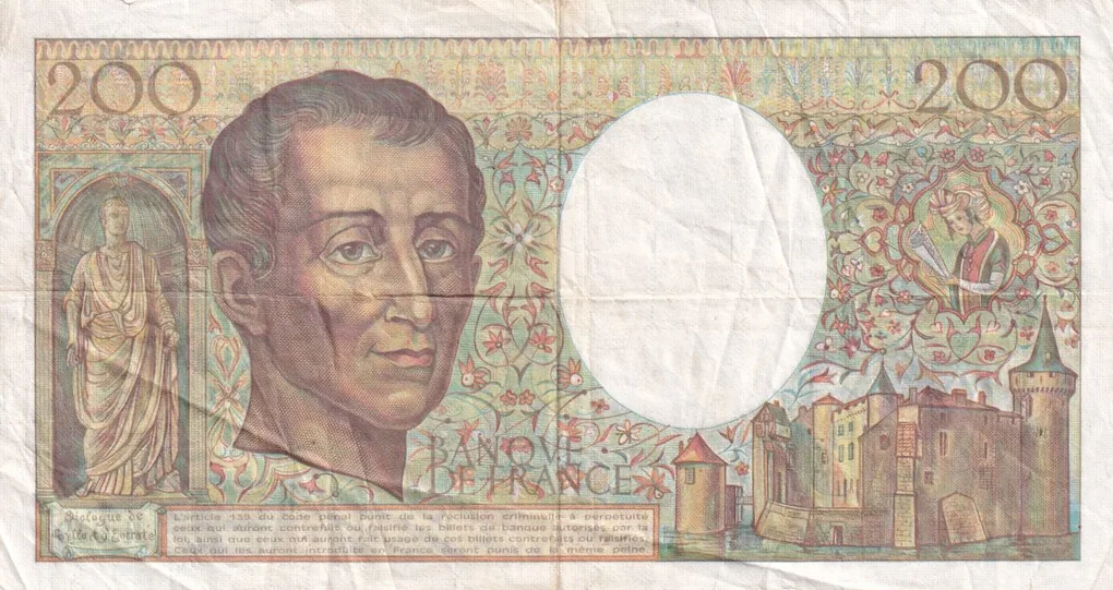 France 200 Francs de Montesquieu Rare Note Lowest Price #B-2