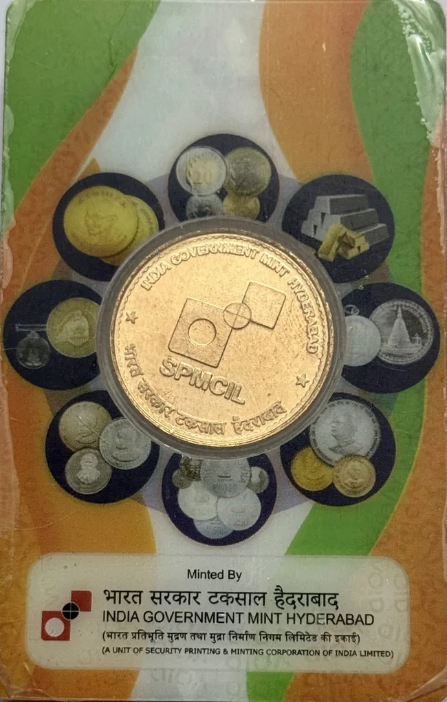 Extremely Rare Chandrayan 3 Azadi Ka Amrit Mohatsav Copper Medal Issued By Hyderabad Mint