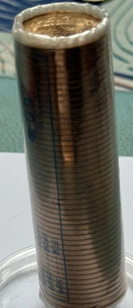 Japan 10 Yen Bunc Bank Roll Bronze 50 PCS Unc
