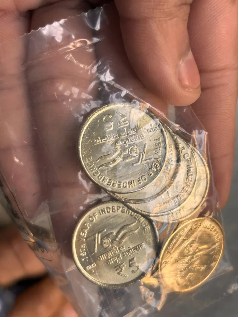 Newly Launched 5 Rupee Famous AKAM 2025 Hyderabad Mint New Issue Bank SEAL Packt of 30 Coins