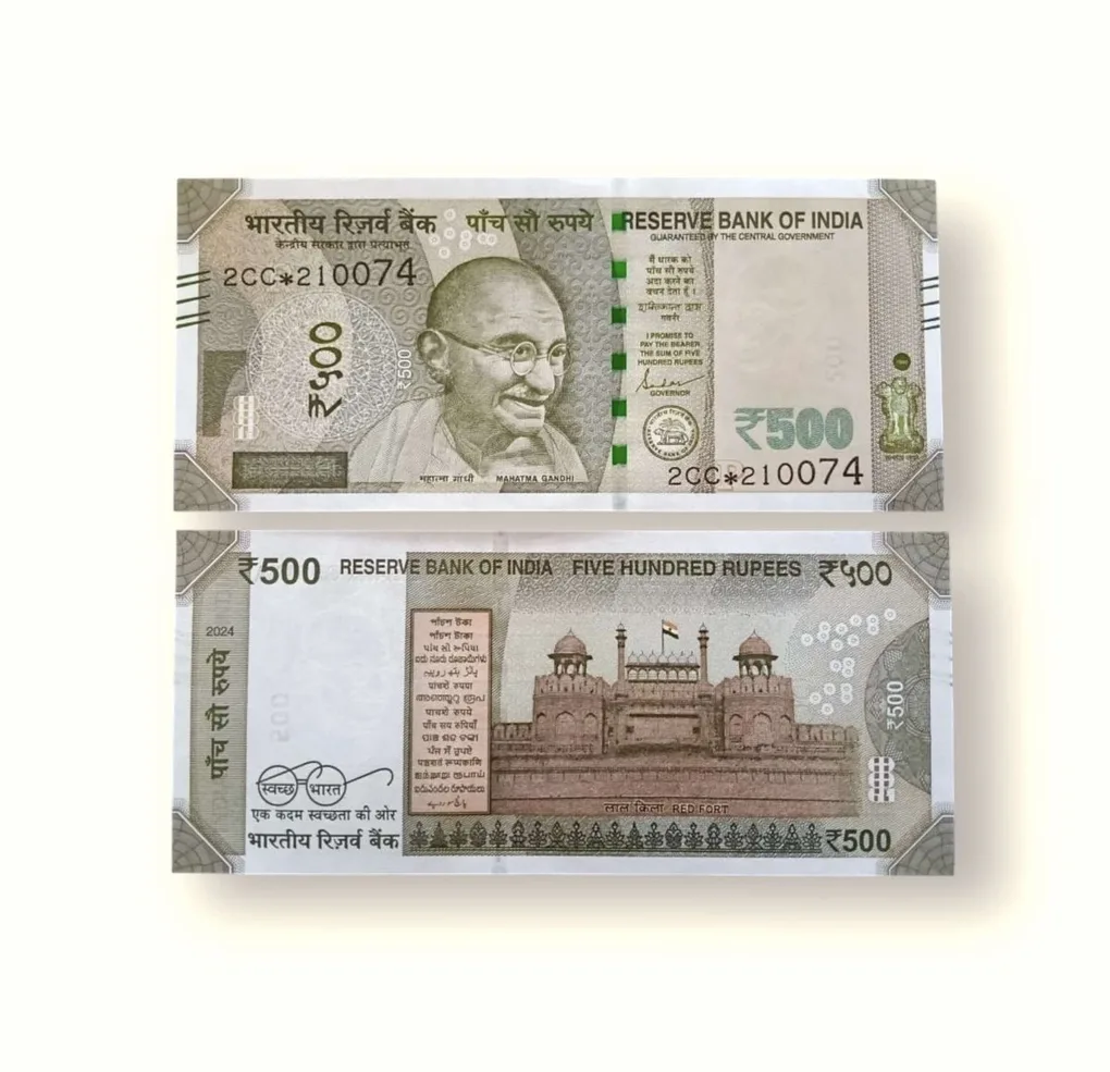 IS 175 Rs 500 India Banknote Star Replacement Issue 5GS Inset T 2024 Limited Issue