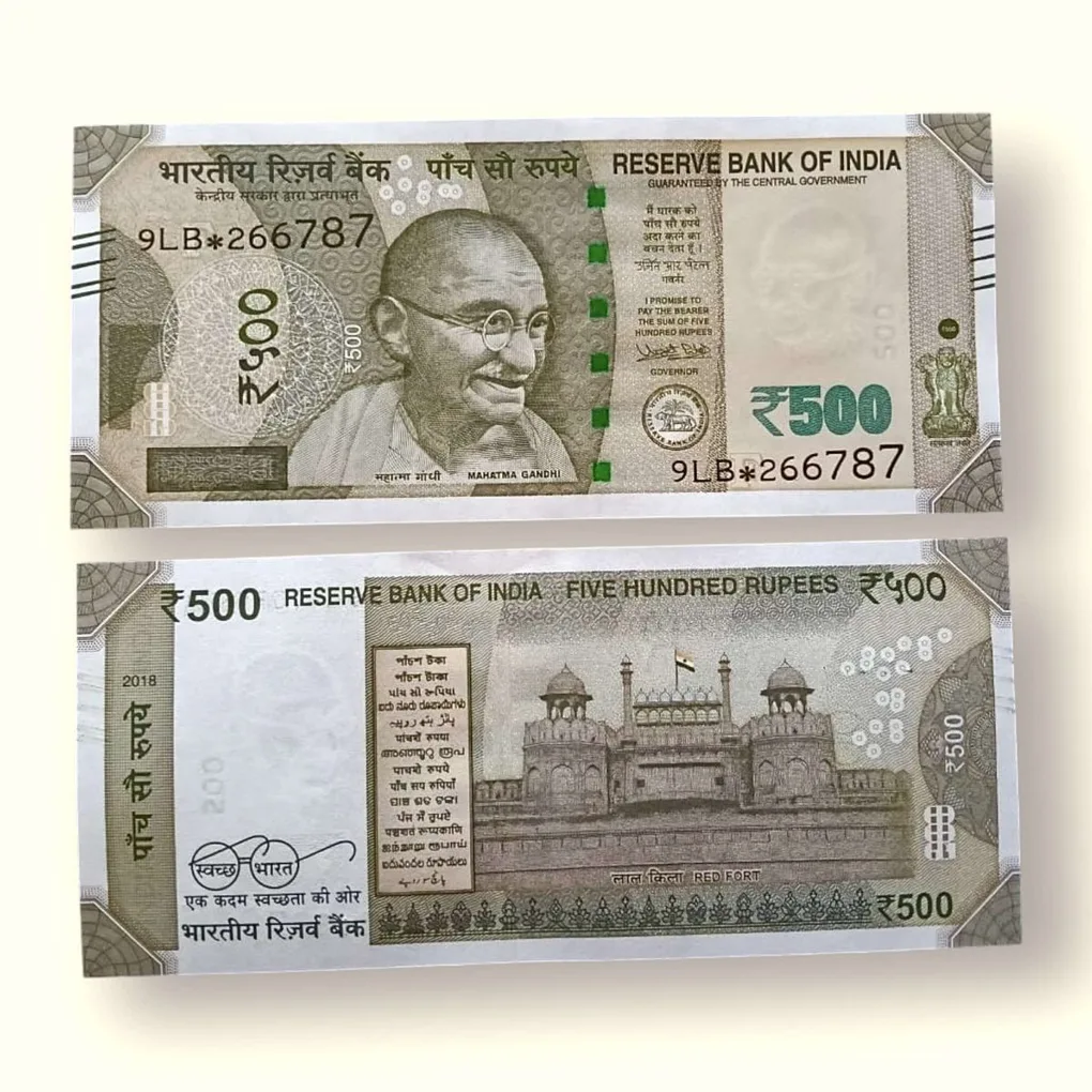 IS47 Rs 500 India Banknote Star Replacement Issue 9LB Inset F 2018 Limited Issue