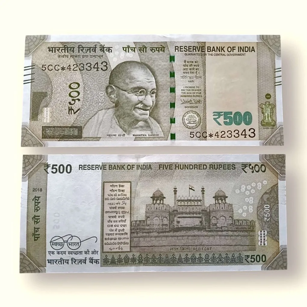 IS56 Rs 500 India Banknote Star Replacement Issue 5CC Inset M 2018 Limited Issue