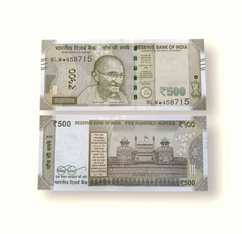 IS96 Rs 500 India Banknote Star Replacement Issue 8LW Inset S 2020 Limited Issue