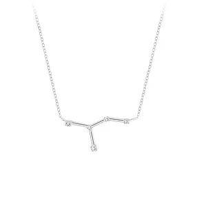 Silver Cancer Constellation Necklace Very Unique and Rare Anti Tarnish