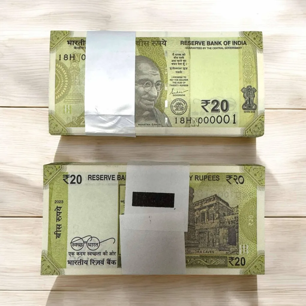 Rs 20 India Banknote Issue Low Serial 000001 To 0000100 Bundle Signed By Shakti kant Das Unique and Rare