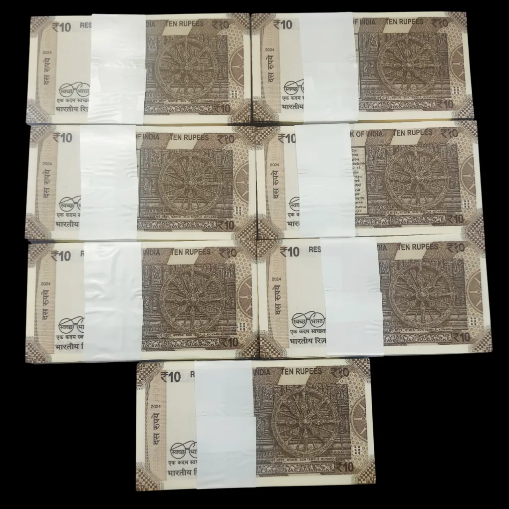 DAM Cheap Sale❤️🤑 Most Valuable and Demanding 10 Rupees Fresh Bundle Serial Wise 100 Notes Sealed UNC Bundle 1 Packet Given