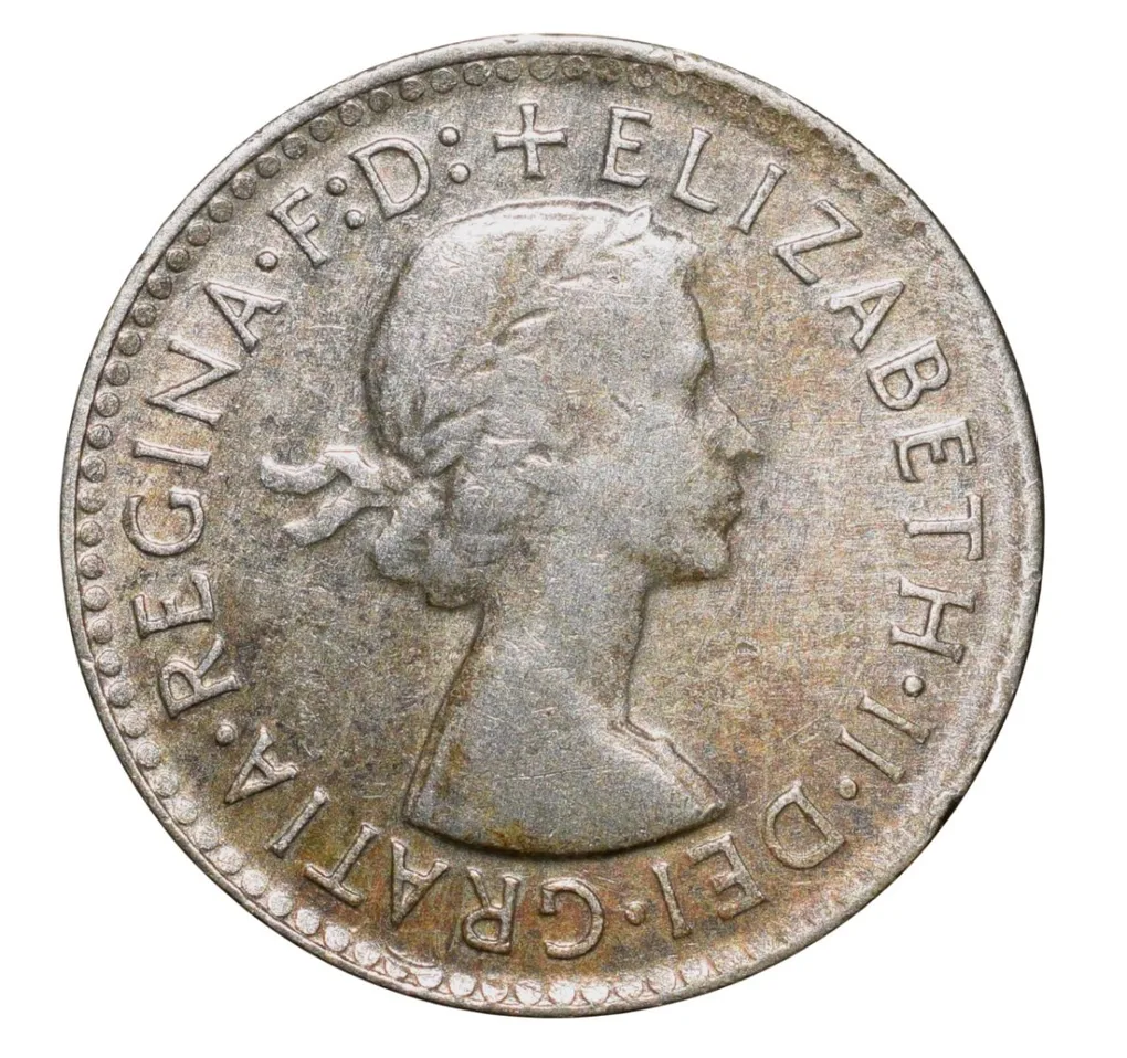 Silver (50%) 3 Pence of Elizabeth II (AD 1963) of Australia