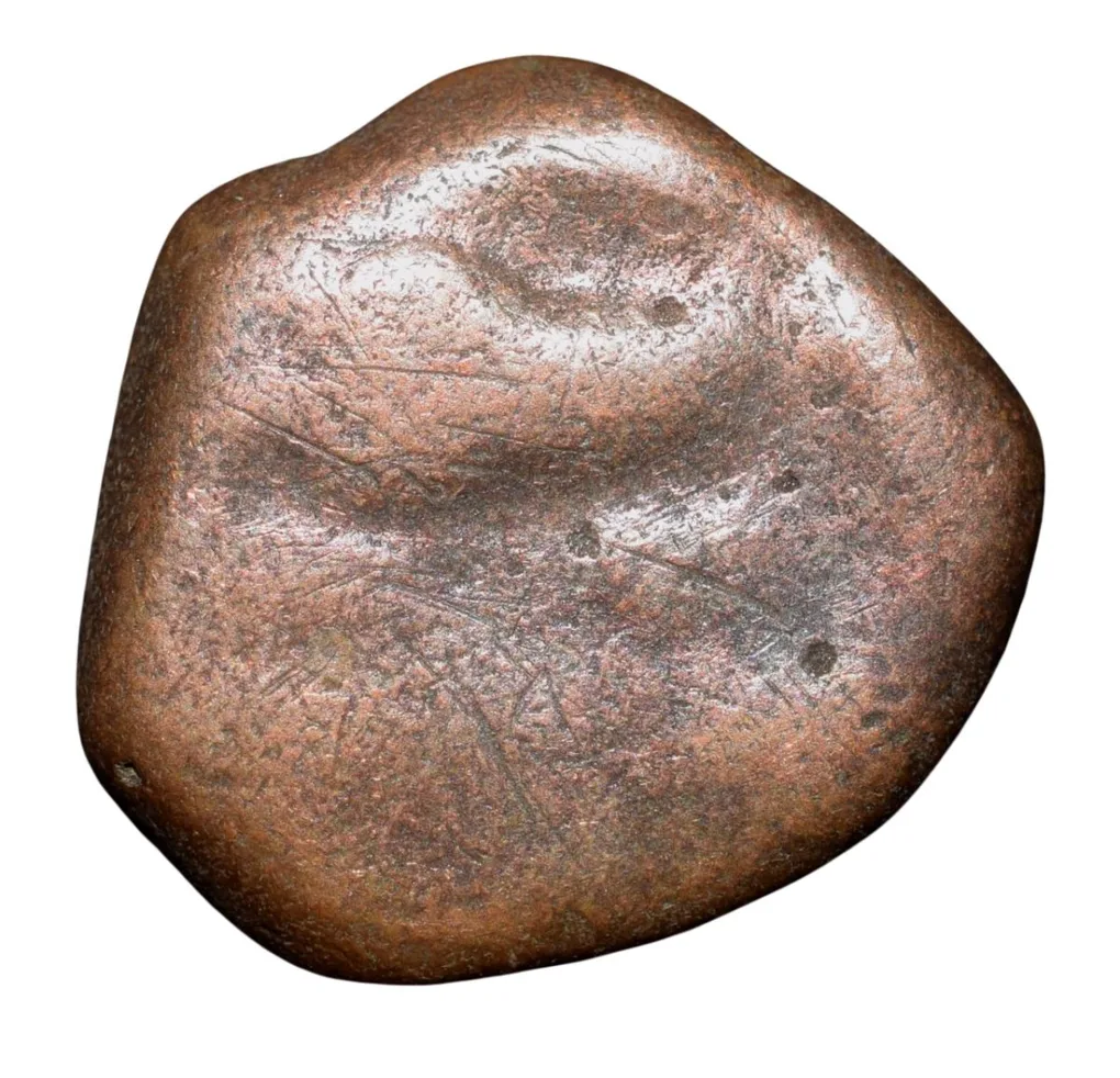Copper Dramma of Bhoja I (AD 836-885) of Partihara Dynasty Lord Varha