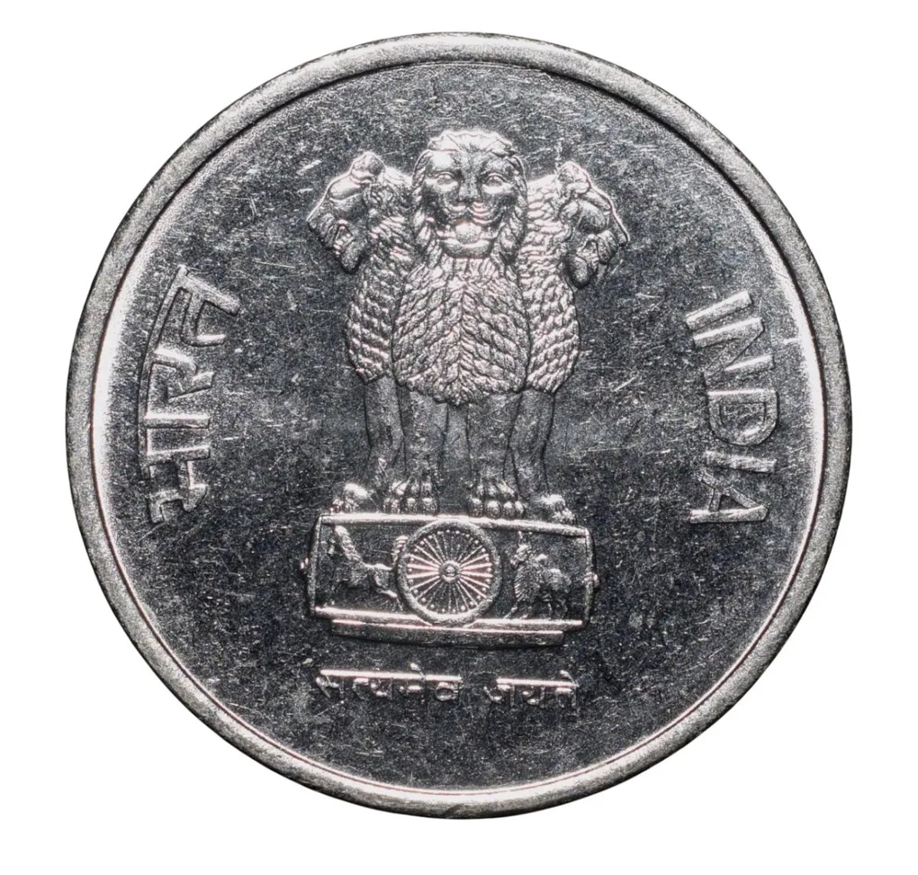 Steel 10 Paise of Republic India (AD 1988) of Ryal Canadian Mint (Ottawa) in UNC Grade