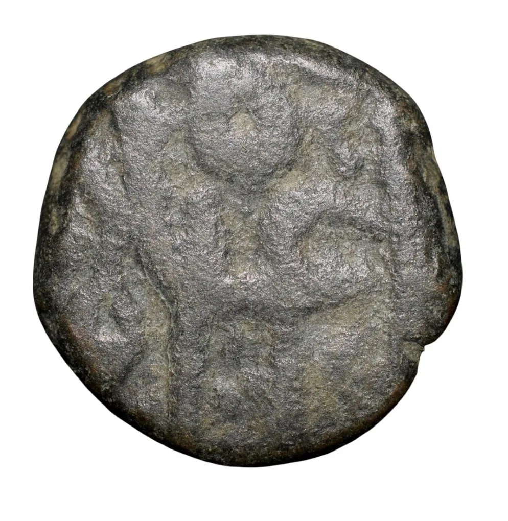 Copper 1/2 Paisa of Shah Alam Bahadur(AD1707-12) of Parenda Mint Unlisted Very Rare