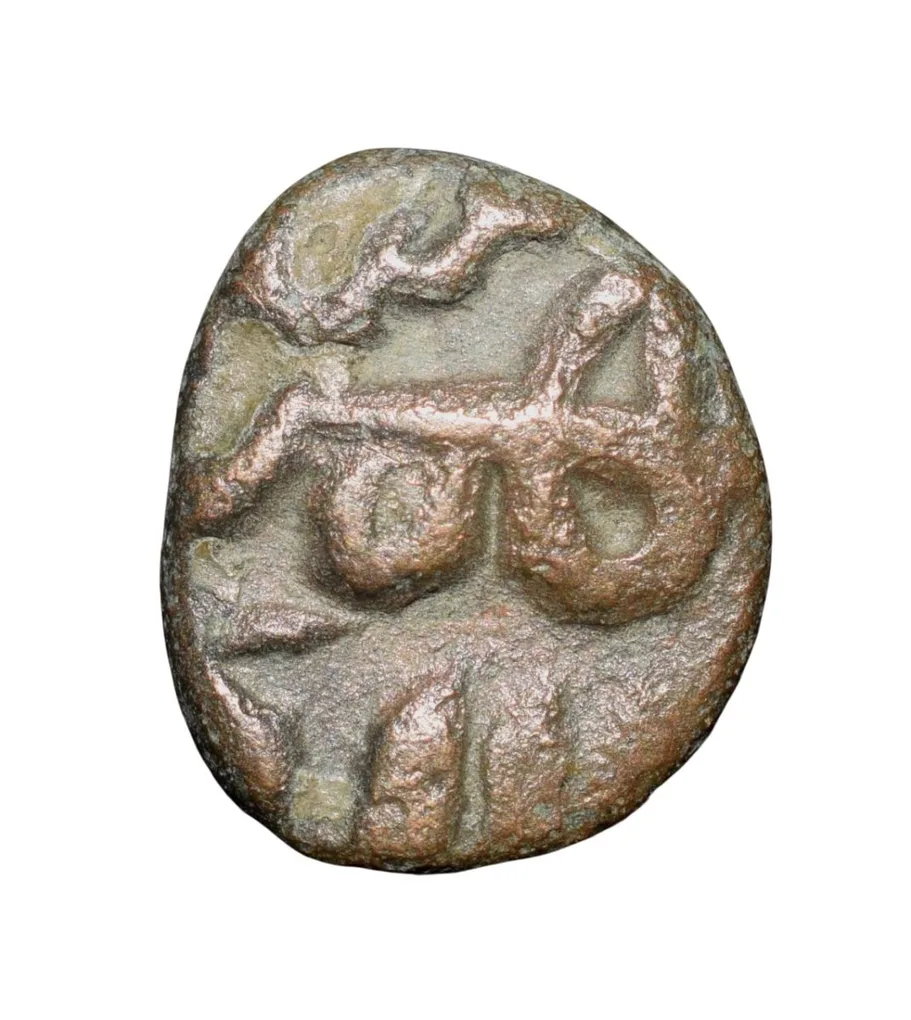 Copper 1/2 Falus of Bahaman Shah(AD1347-59) of Bahamani Sultanate BH21