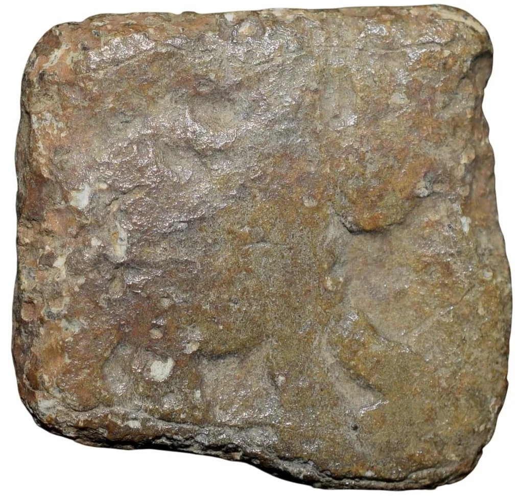 Lead Coin of Satavahan Dynasty (1st Cen. BC) from Vidarbha Region with Elephant Facing Right