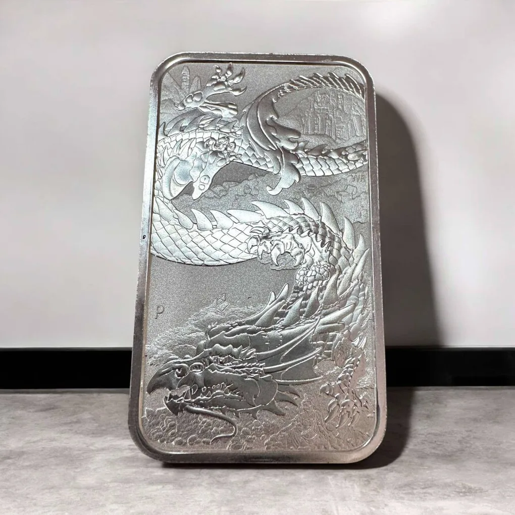 1 Dollar Australia 2021 Elizabeth II 6th Portrait In the name of Chinese Dragon Bullion Bar Ultra Unique and Rare