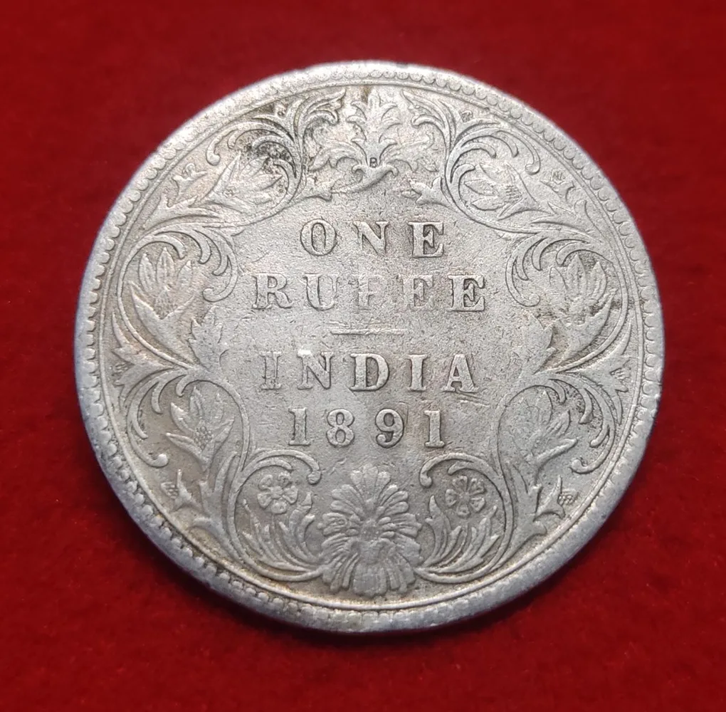 One Rupee Silver Coin Victoria Empress 1901 Bombay Mint