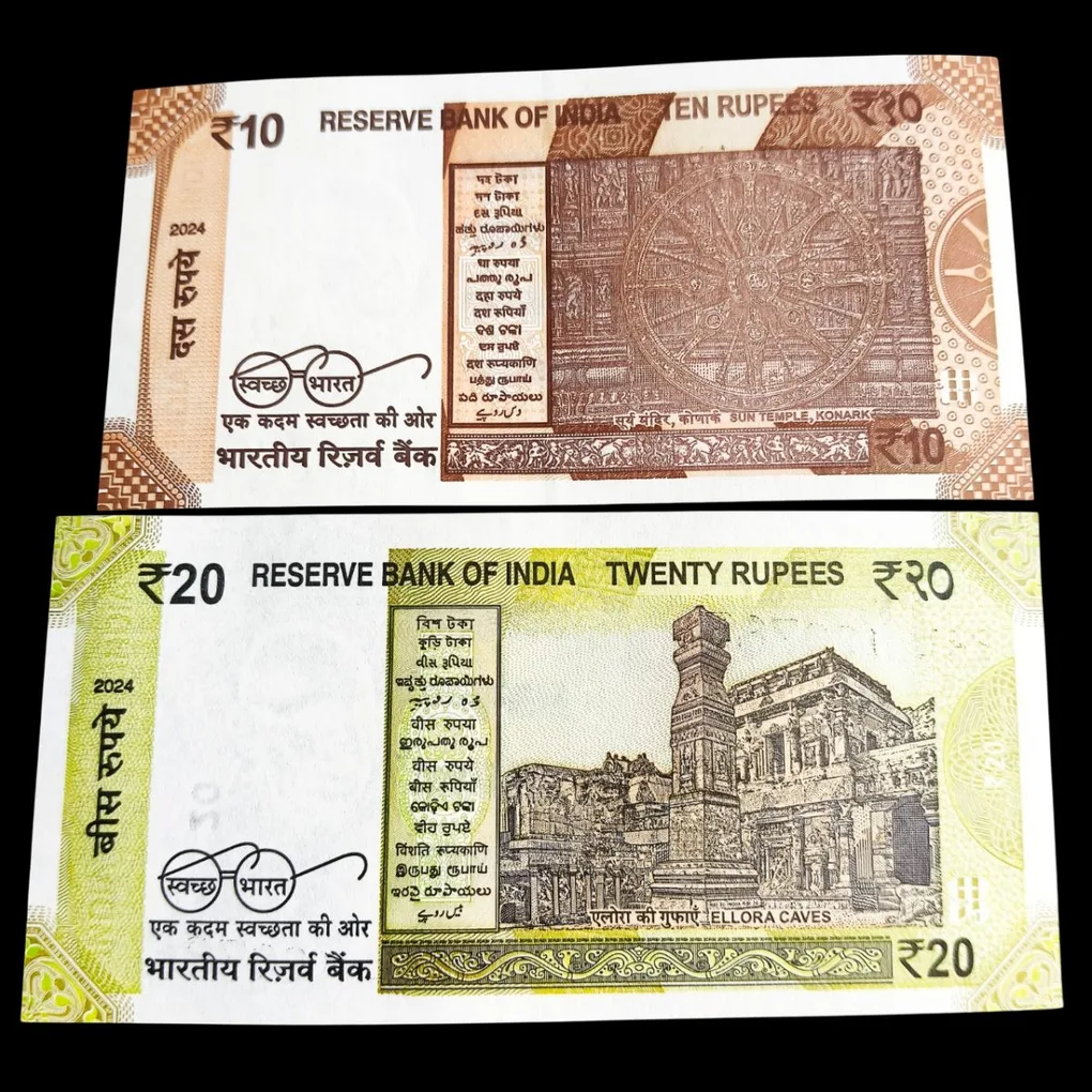 10 and 20 Rupees Birthday Note With Same Serial No With Ending 786