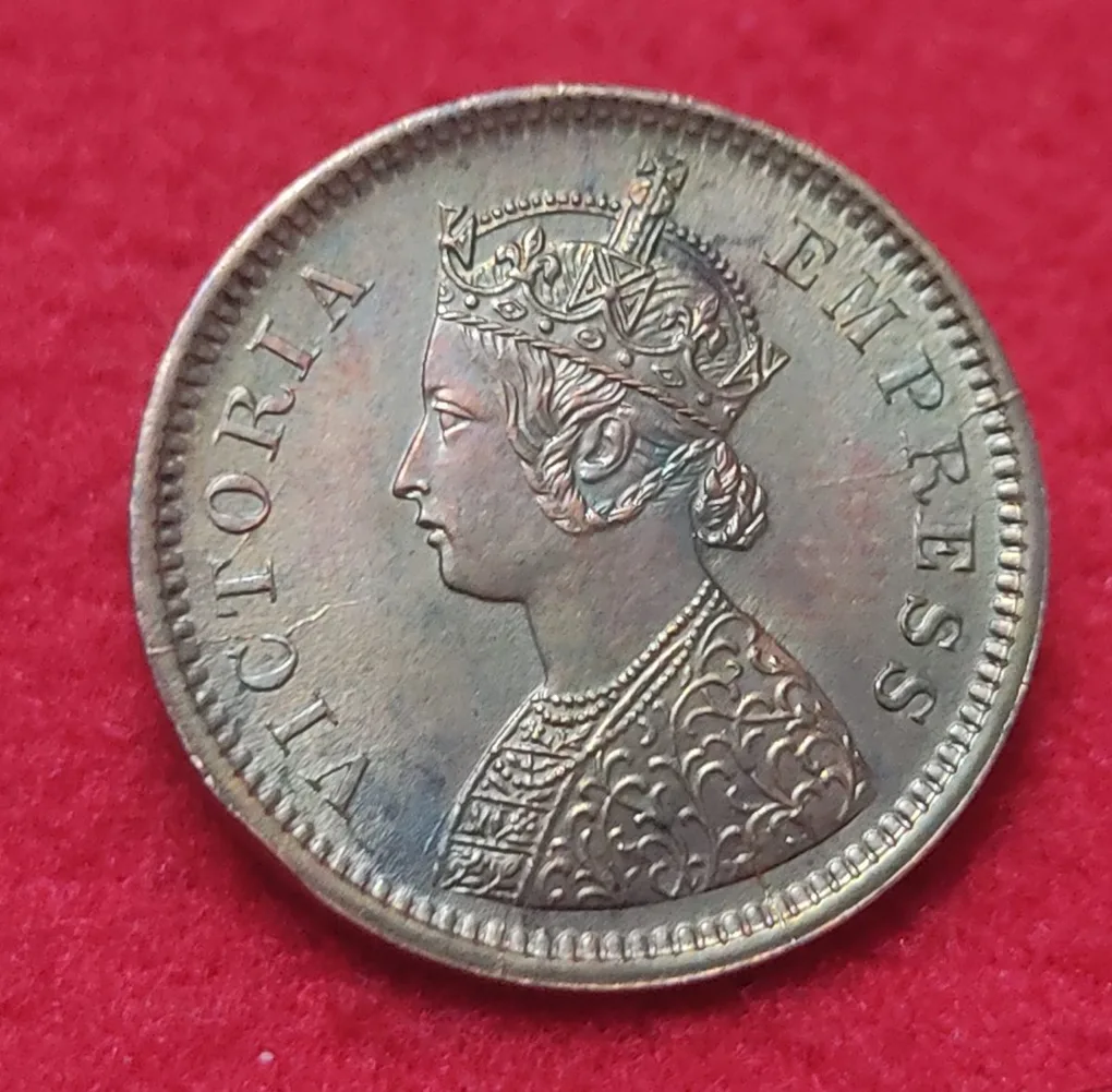 1/2 Pice Victoria Empress 1894 Scarce Coin Lustre Coin