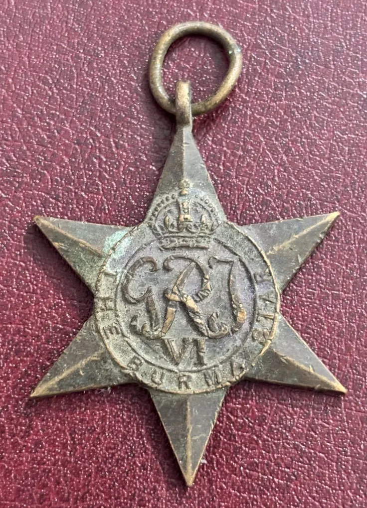 World War 2 Burma Star Named Medal Rare #1