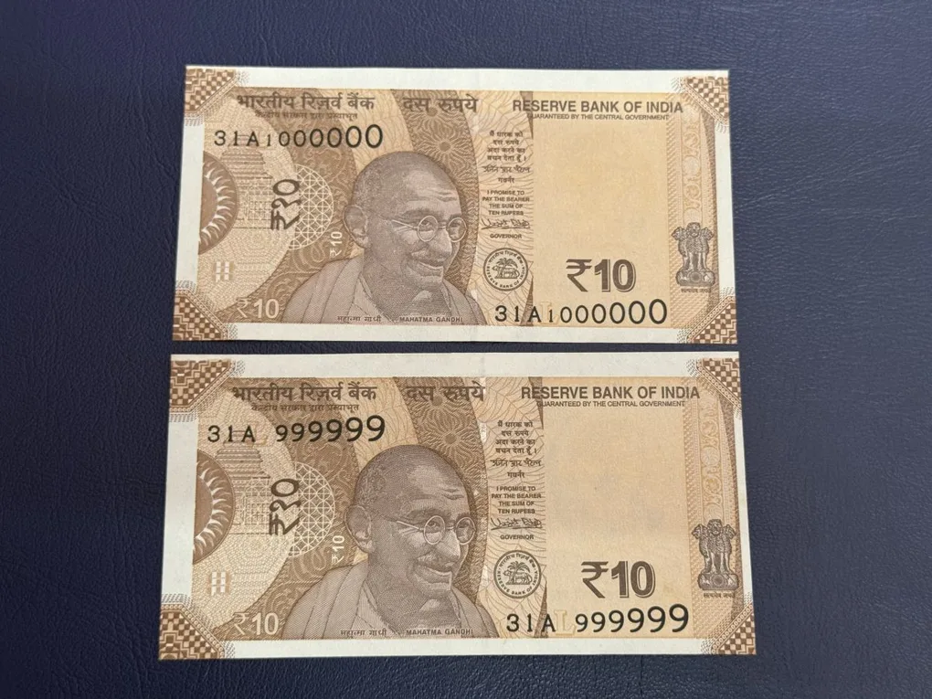 10rs rare issue 2017 L inset 31A 9/10 signed by urjit with unc condition