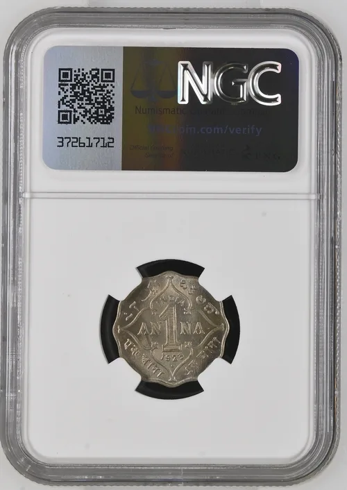 1 Anna 1923 MS 64 George V King Emperor Coin