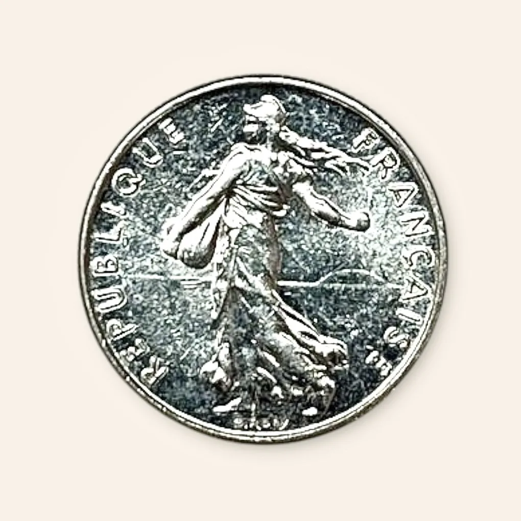 Half Franc coin from 1986 Very Unique and rare