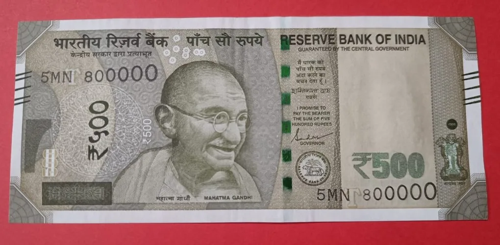 500 Rs 800000 Super Fancy Number Note UNC Condition