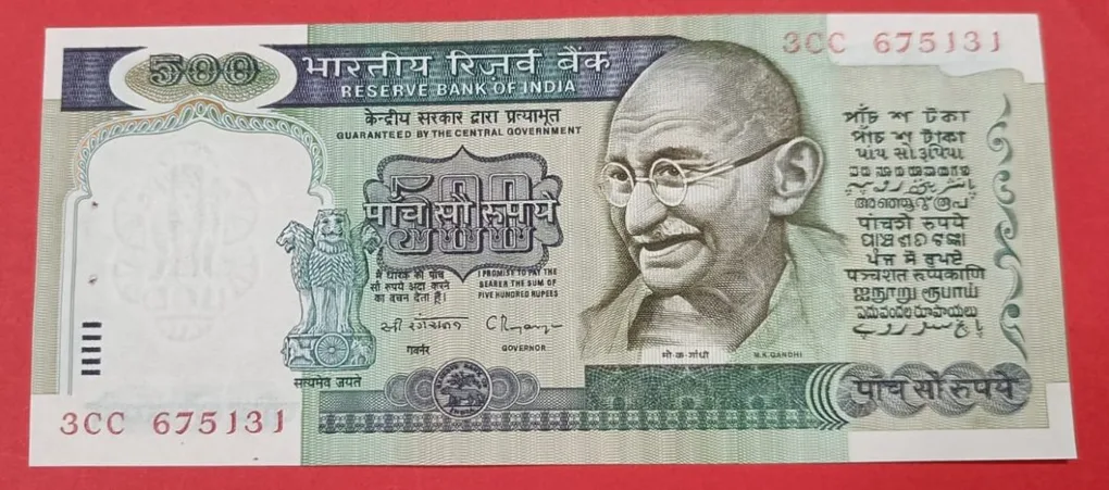 500 Rs Dandi Issue Old Bank Note GEM UNC Condition