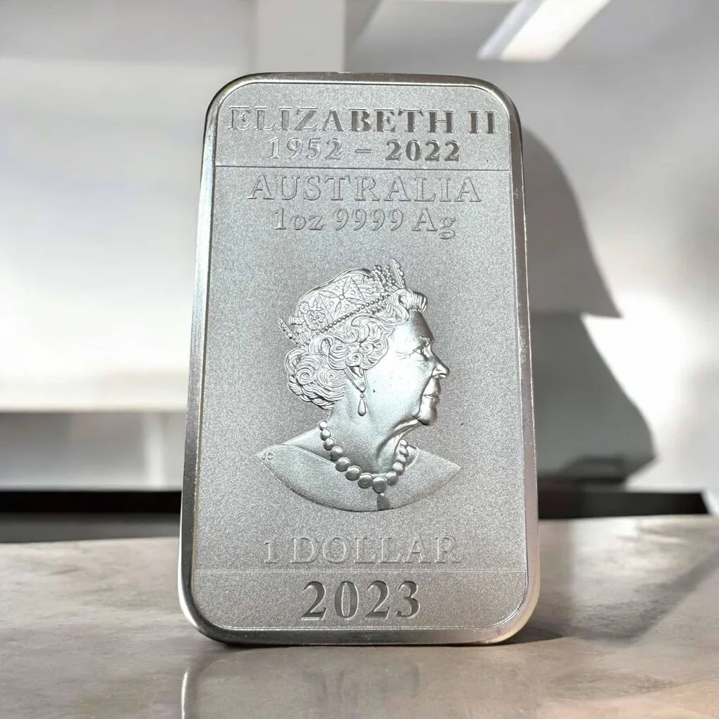 1 Dollar Australia 2021 Elizabeth II 6th Portrait In the name of Chinese Dragon Bullion Bar Ultra Unique and Rare