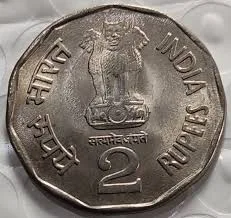 Scare 2 Rupees Coin Subhash Chandra Bose 1997 Hyderabad Mint GEM UNC