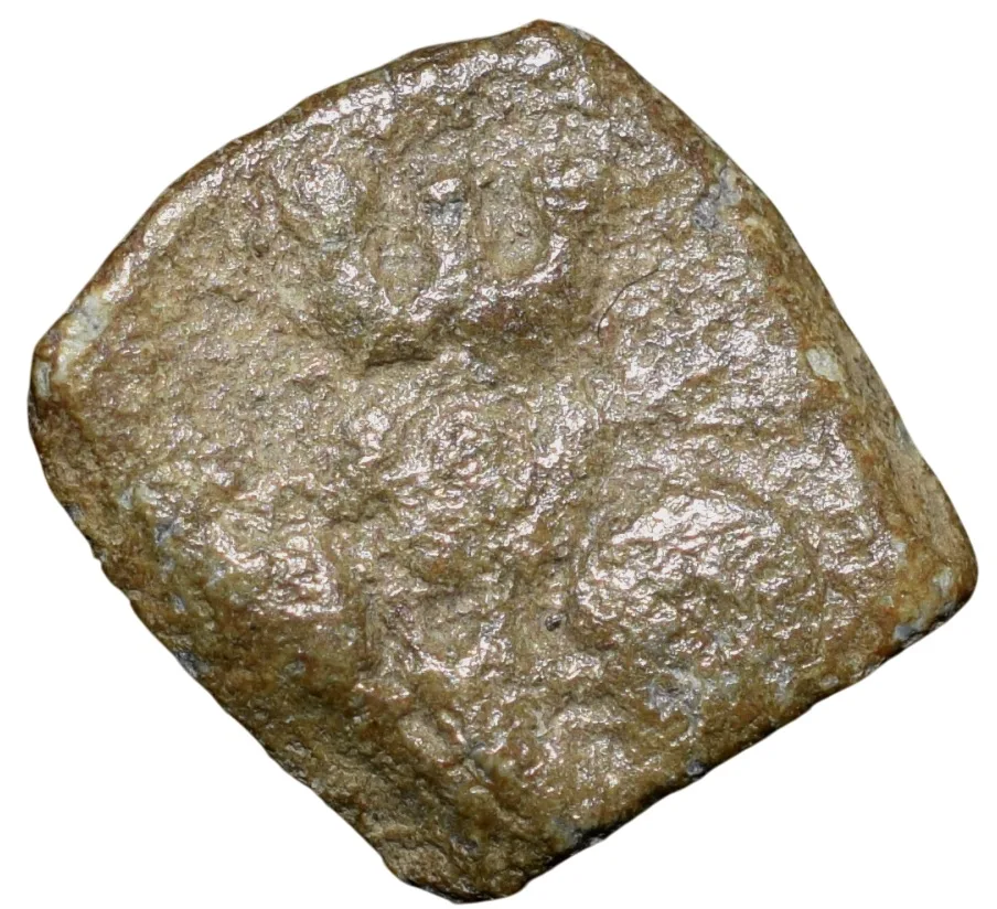 Lead Coin of Satavahan Dynasty (1st Cen. BC) from Vidarbha Region Elephant/Ujjaini-Nandipad