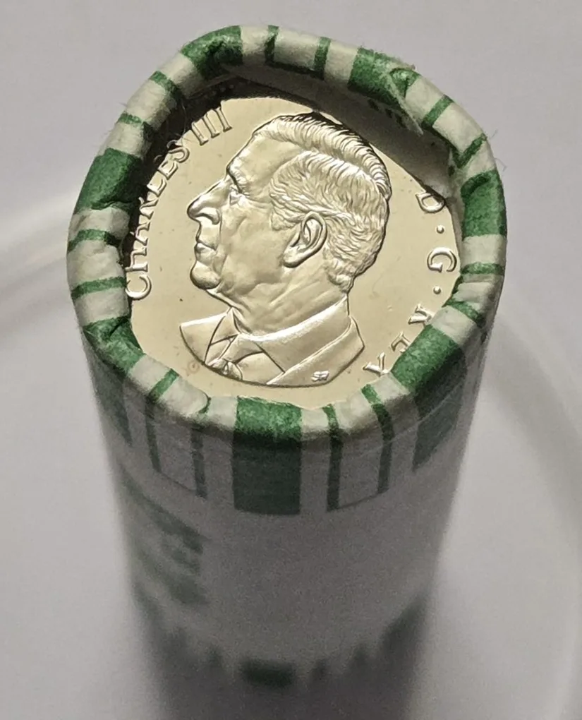 2024 Canada Blue nose 10 Cent Bunc Orignal Bank Roll Nickel Plated Steel 50 PCS